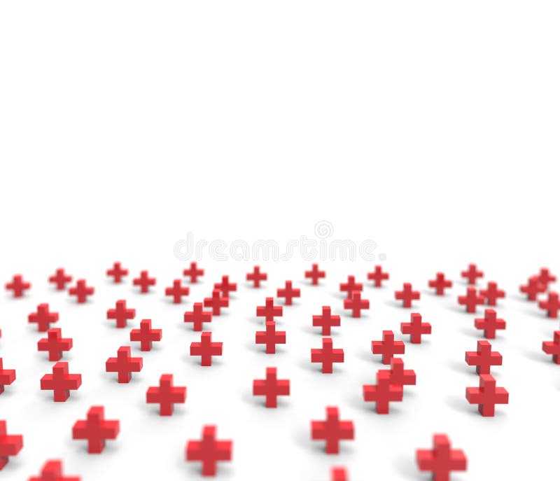 Grupo De Fondo Del Icono De La Cruz Roja Stock de ilustración - Ilustración  de emergencia, muestra: 107436490
