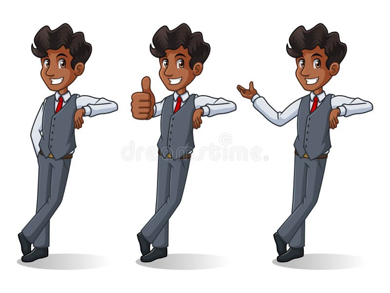 Grupo de homem de negócios no suporte da veste que inclina-se contra ilustração do vetor Grupo de homem de negócios no suporte da veste que inclina-se contra ilustração do vetor