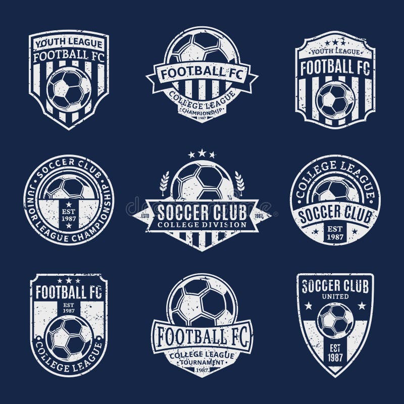 Grupo De Futebol Americano Logo Template Logotipos Da Faculdade Do Vetor  Doentes Ilustração do Vetor - Ilustração de logotipo, rubi: 106241388