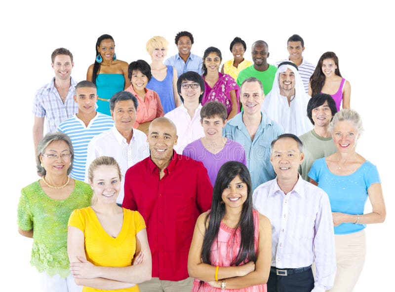 Grupo de personas Multi-étnico grande foto de archivo libre de regalías Grupo de personas Multi-étnico grande foto de archivo libre de regalías