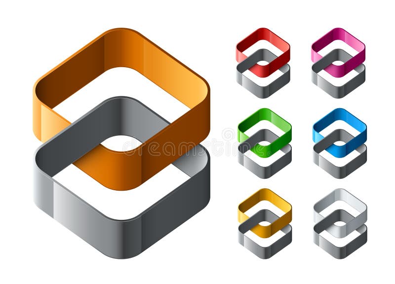 Grupo de projeto abstrato dos logotipos ilustração stock Grupo de projeto abstrato dos logotipos ilustração stock