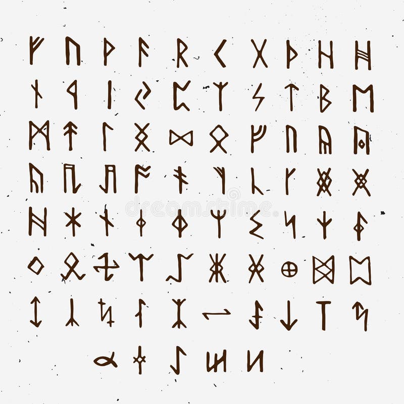 Velha Rune Fehu Que Significa Energia De Riqueza Energia Antigo Escandinavo  Alfabeto Aviário Ilustração do Vetor - Ilustração de antigo, desenhado:  236177062