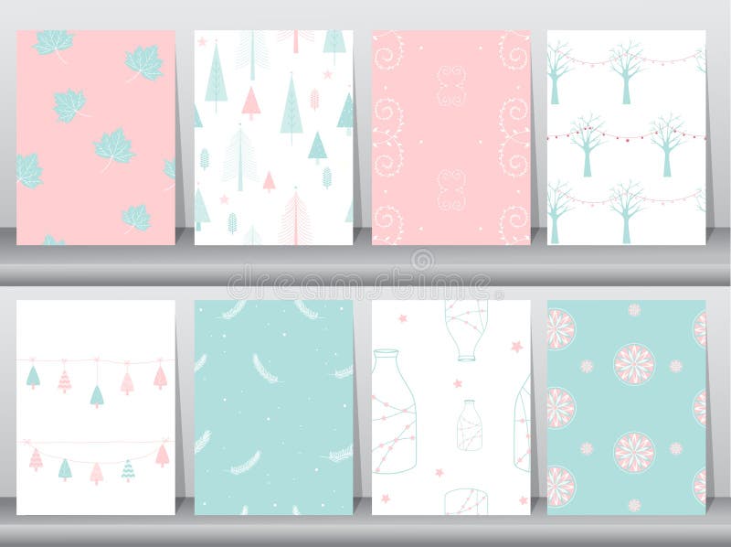 Grupo de teste padrão sem emenda do fundo do inverno do Natal, inverno sem emenda, fundos sem emenda, ilustrações do vetor ilustração stock Grupo de teste padrão sem emenda do fundo do inverno do Natal, inverno sem emenda, fundos sem emenda, ilustrações do vetor ilustração stock