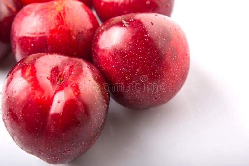 Grupo de Victoria Plum Or Red Plum III imagens de stock royalty free Grupo de Victoria Plum Or Red Plum III imagens de stock royalty free