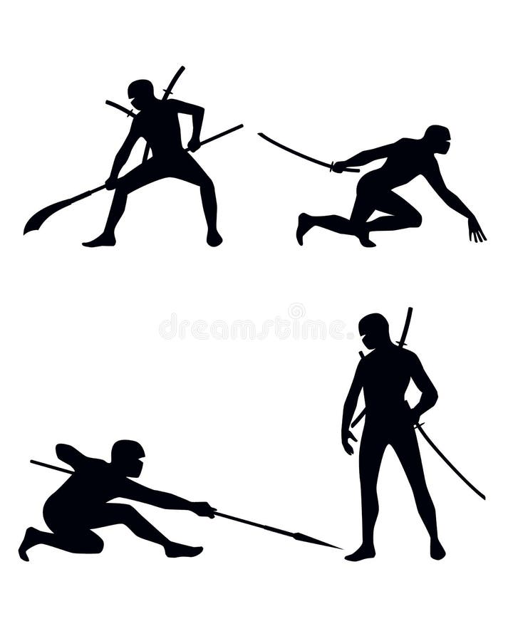 Vetores de Personagem De Assassino Ninja Em Um Traje Completo Preto Lutando  Com Nunchaku Em Suas Mãos Arte Marcial Japonesa Vector Ilustração e mais  imagens de Adulto - iStock