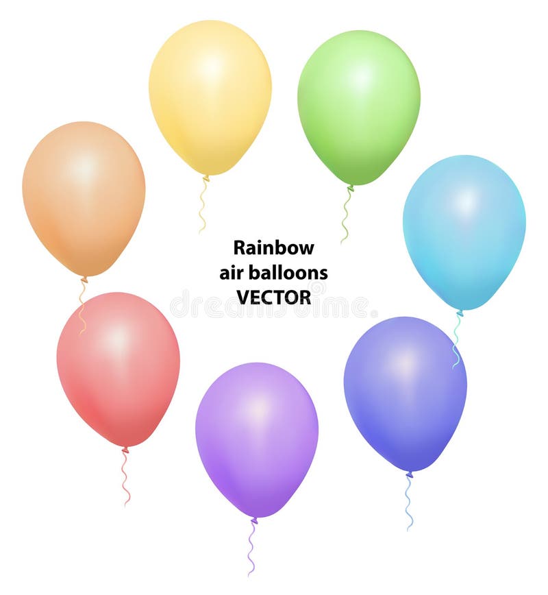Grupo do vetor de balões isolados realísticos para a celebração e de decoração no fundo branco ilustração do vetor Grupo do vetor de balões isolados realísticos para a celebração e de decoração no fundo branco ilustração do vetor