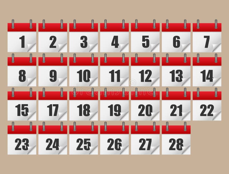 Grupo do ícone do calendário Ilustração do vetor Ícones do calendário ilustração royalty free Grupo do ícone do calendário Ilustração do vetor Ícones do calendário ilustração royalty free