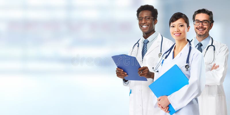 Grupo de médicos. imagens de stock royalty free