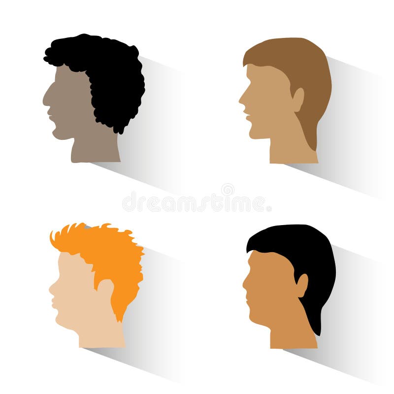 O grupo de equipa perfis ilustração do vetor O grupo de equipa perfis ilustração do vetor