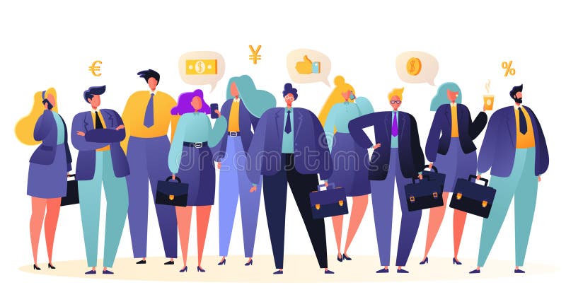 Grupp av affärsfolk, anseende för kontorsarbetare tillsammans teamwork för pussel för grupp för byggnadsaffärsidékonstruktion royaltyfri illustrationer