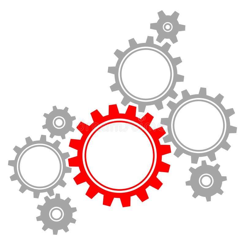 Gruppe der Achten-Grafik übersetzt Rotes und Gray Big And Little stock abbildung Gruppe der Achten-Grafik übersetzt Rotes und Gray Big And Little stock abbildung