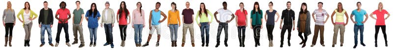 Gruppe junge Leute lächelndes glückliches multikulturelles multi ethnisches f lizenzfreies stockfoto