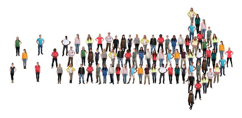 Gruppe von Personenen-Richtungspfeilerfolgsteamteamwork organizati stockfotos Gruppe von Personenen-Richtungspfeilerfolgsteamteamwork organizati stockfotos