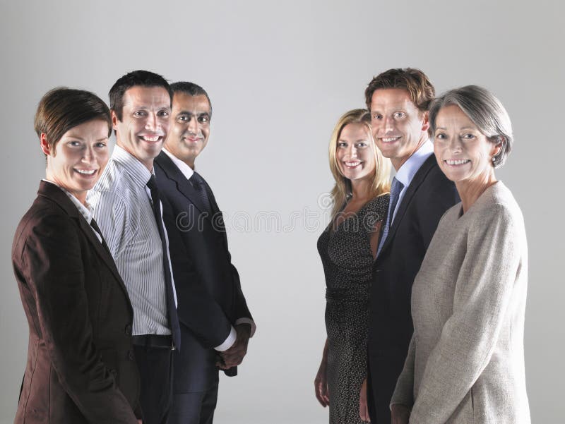 Grupper av rader för Businesspeople itu arkivfoto Grupper av rader för Businesspeople itu arkivfoto
