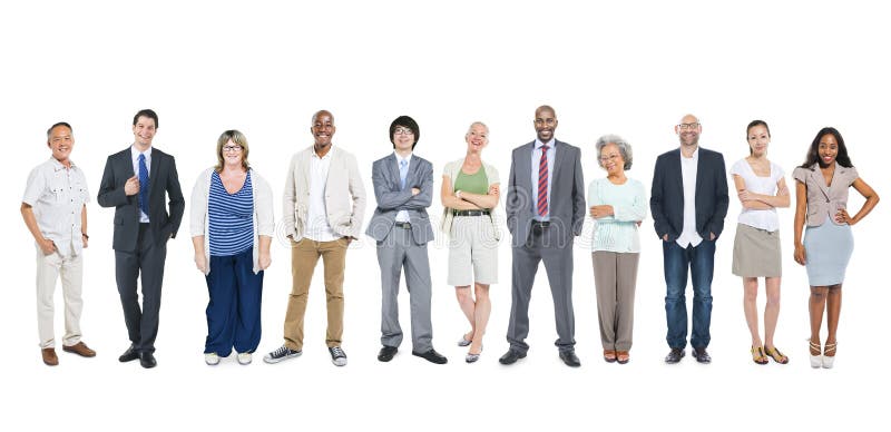 Gruppo di diversa gente di affari multietnica immagine stock