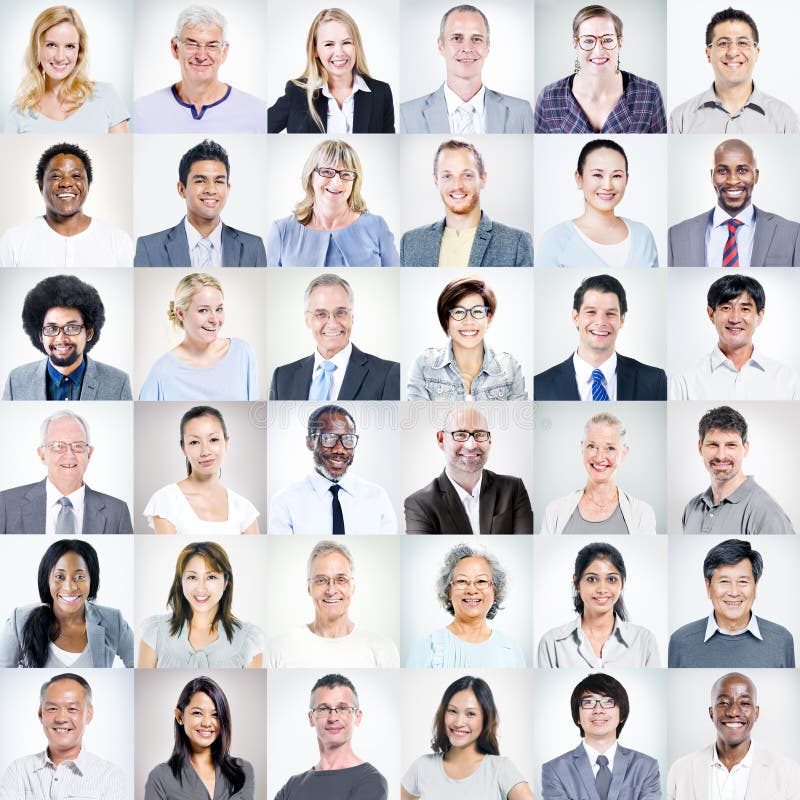 Gruppo di diversa gente di affari multietnica immagine stock
