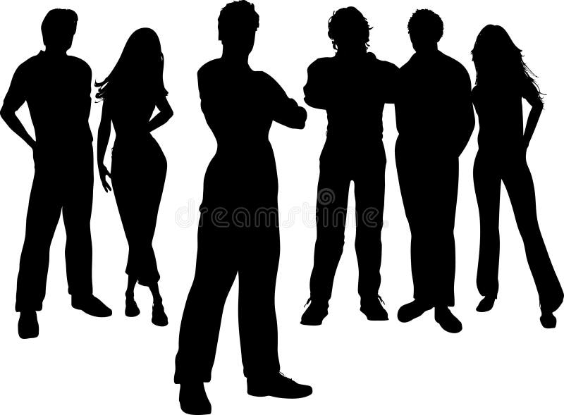 Gruppo di persone illustrazione vettoriale Gruppo di persone illustrazione vettoriale