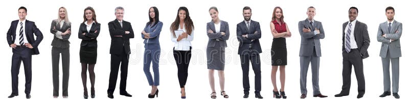 Gruppo di riuscita gente di affari isolata su bianco immagini stock libere da diritti Gruppo di riuscita gente di affari isolata su bianco immagini stock libere da diritti