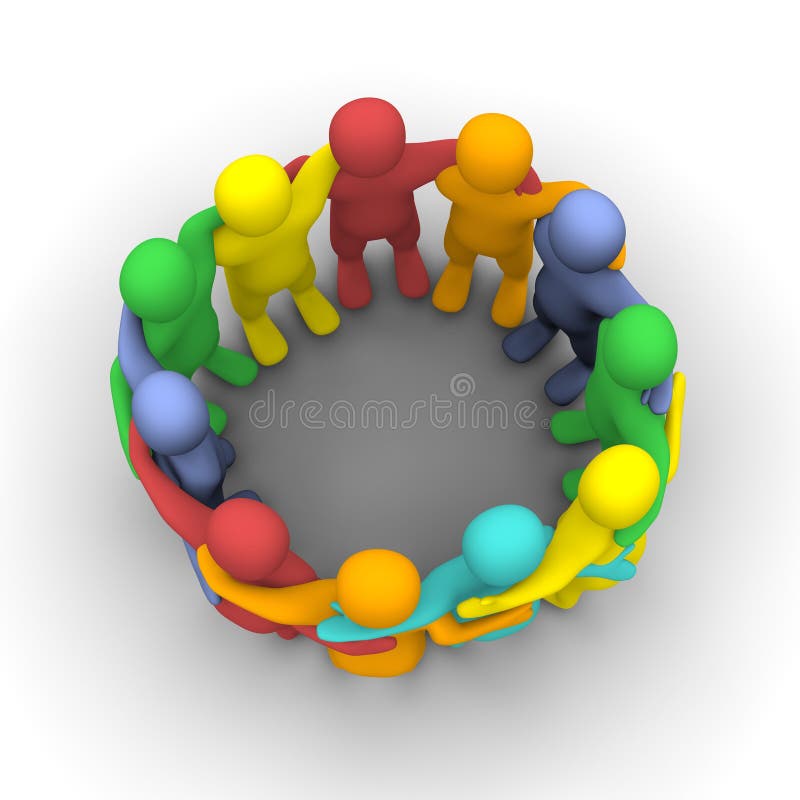 Gruppo sociale di amici royalty illustrazione gratis Gruppo sociale di amici royalty illustrazione gratis