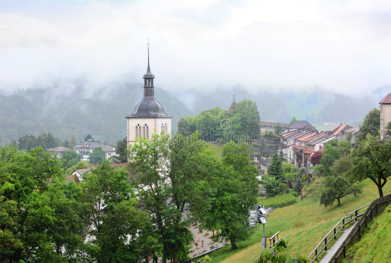 Gruyeres Suiza fotos de archivo