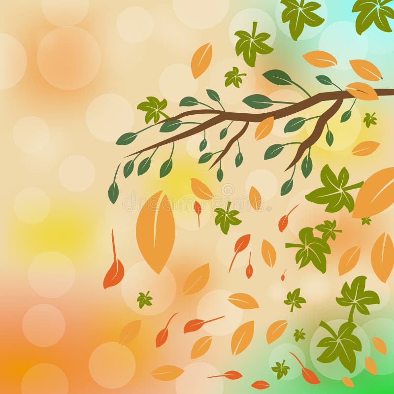 Grußkarte mit Aufschrift Herbst und Hand gezeichnetem Aquarellfall verlässt stock abbildung Grußkarte mit Aufschrift Herbst und Hand gezeichnetem Aquarellfall verlässt stock abbildung