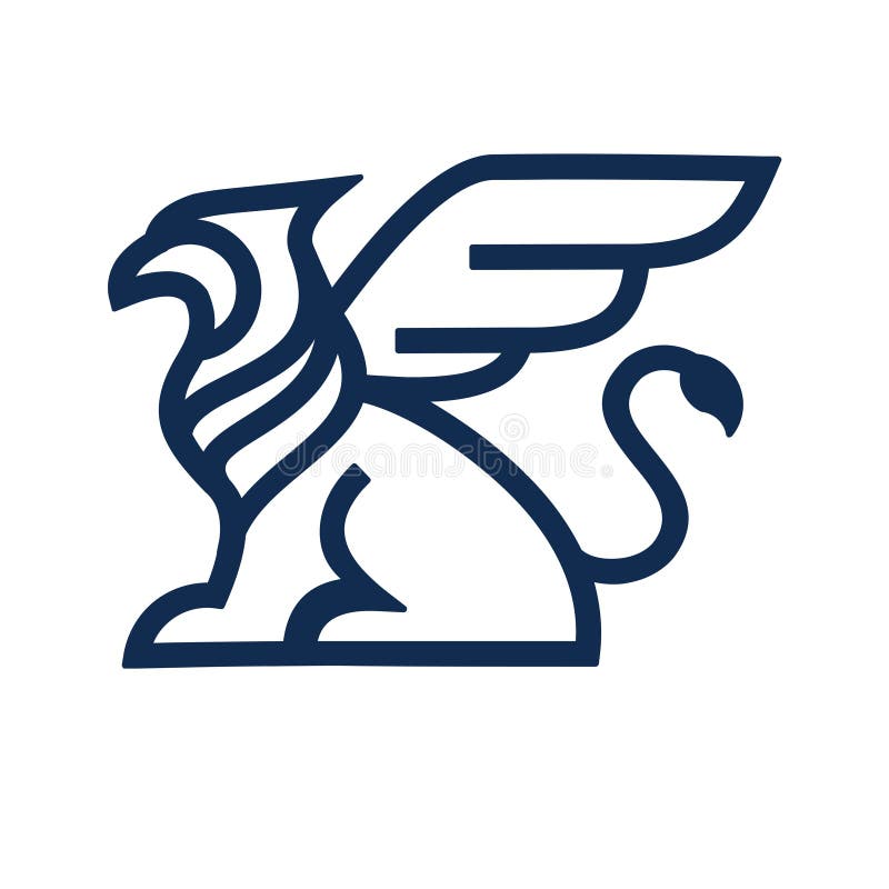 Gryphon Logo Design stock illustration