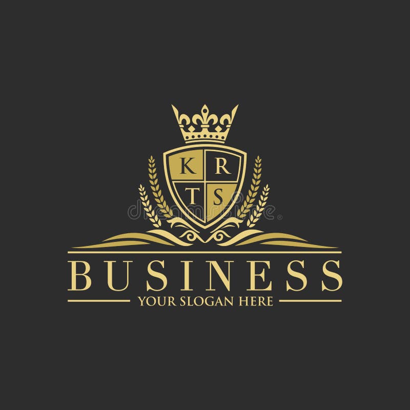 Grzebienia logo, Hotelowy logo, luksusu listowy monogram ilustracji Grzebienia logo, Hotelowy logo, luksusu listowy monogram ilustracji