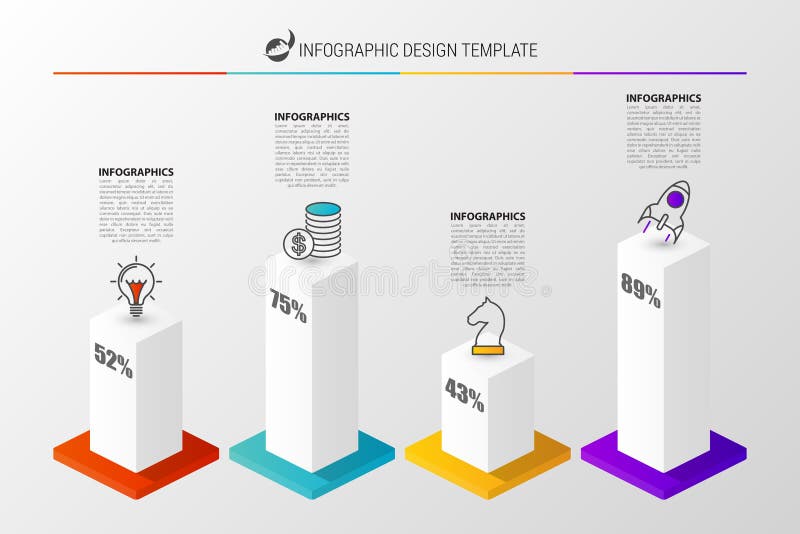 gráfico 3D para infographic Modelo moderno del diseño del vector Vector ilustración del vector gráfico 3D para infographic Modelo moderno del diseño del vector Vector ilustración del vector
