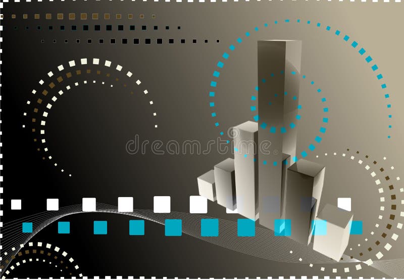 gráfico de las finanzas 3D ilustración del vector gráfico de las finanzas 3D ilustración del vector