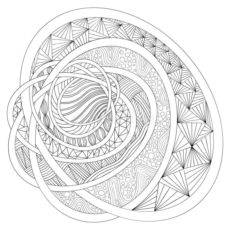 Gráfico decorativo Zentangle libre illustration Gráfico decorativo Zentangle libre illustration