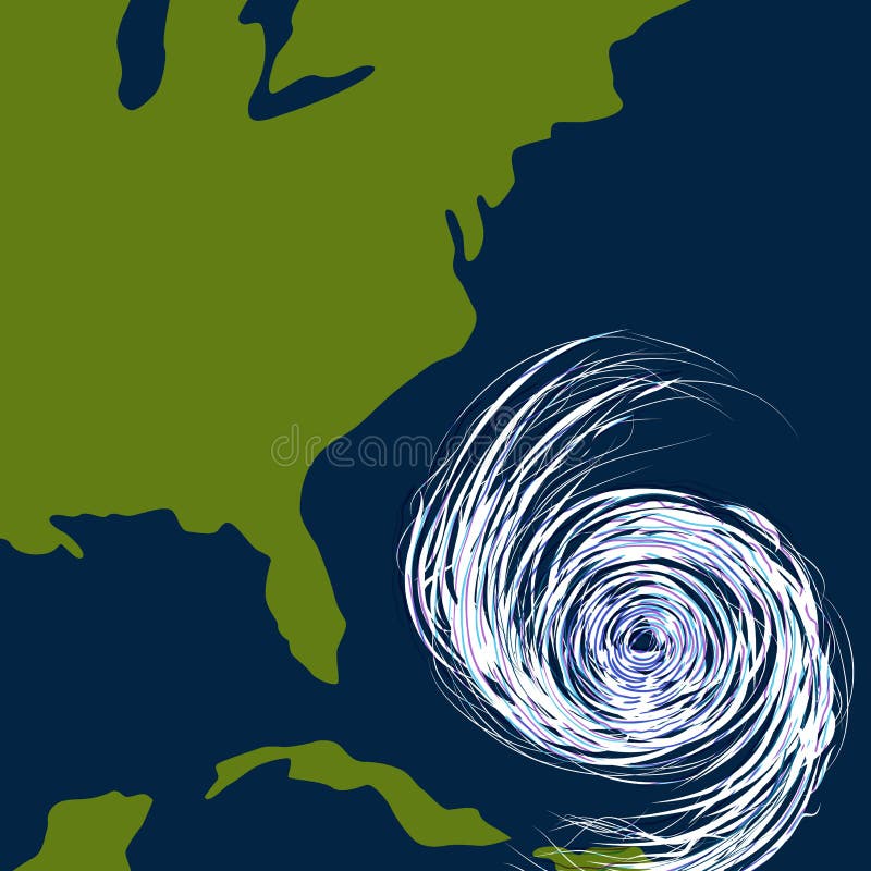 Gráfico del huracán de la costa este