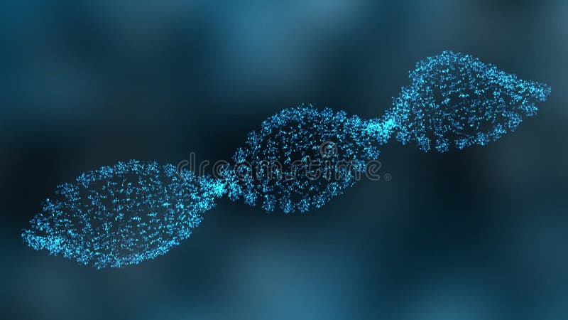 Gráfico del movimiento de girar el filamento de la DNA