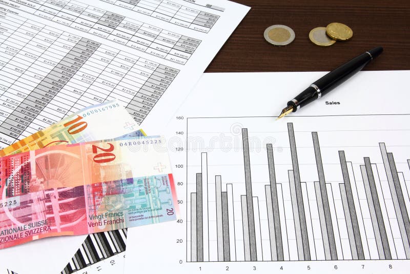 Gráfico financeiro imagens de stock royalty free