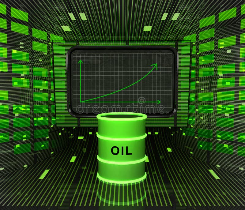 Gráfico positivo do negócio previsto ou resultados na indústria do combustível ilustração stock Gráfico positivo do negócio previsto ou resultados na indústria do combustível ilustração stock