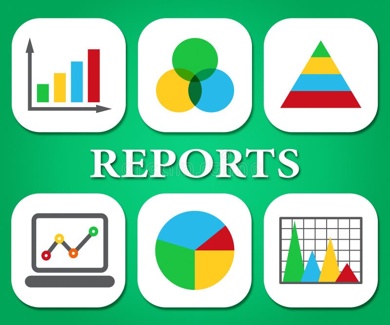 Gráfico y datos de negocio de demostraciones de las cartas de los informes