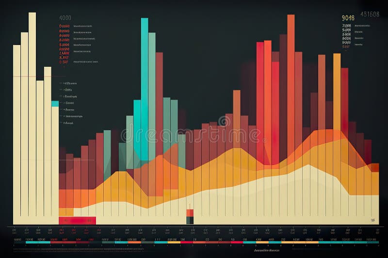 Gráficos de datos mínimos simples diseño retro gráficos y diagramas vintage de 70 se generan ilustración del vector