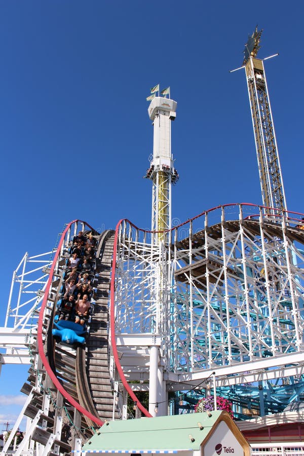 GrÃ¶na Lund in Stockholm royalty-vrije stock fotografie
