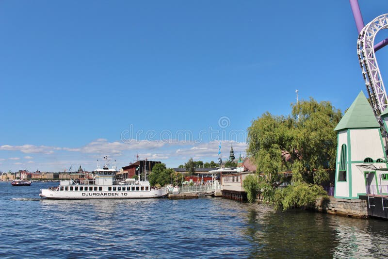 GrÃ¶na Lund in Stockholm royalty-vrije stock foto