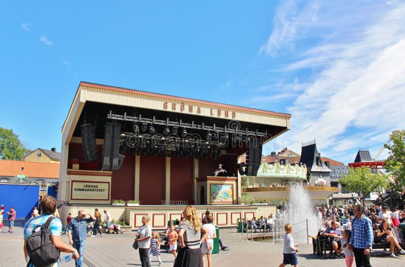 GrÃ¶na Lund in Stockholm royalty-vrije stock afbeelding