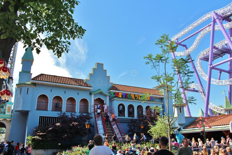 Gröna Lund in Stockholm stock afbeelding