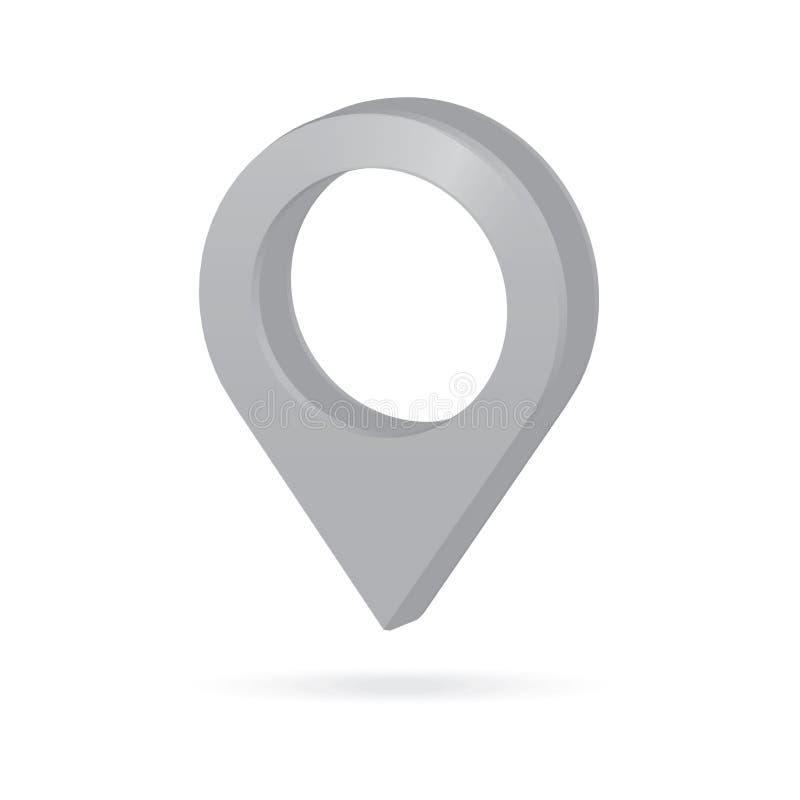 grå färger för metall 3d försilvrar för GPS för markören för översiktspekaresymbolen flagga s läge stock illustrationer grå färger för metall 3d försilvrar för GPS för markören för översiktspekaresymbolen flagga s läge stock illustrationer