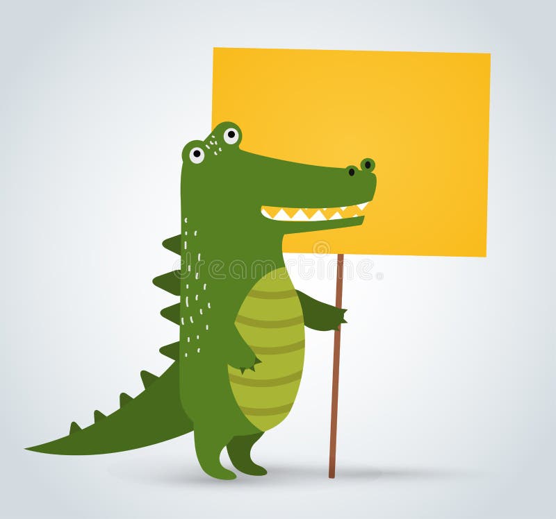 Grève de participation de crocodile de zoo d'animal sauvage propre illustration libre de droits Grève de participation de crocodile de zoo d'animal sauvage propre illustration libre de droits