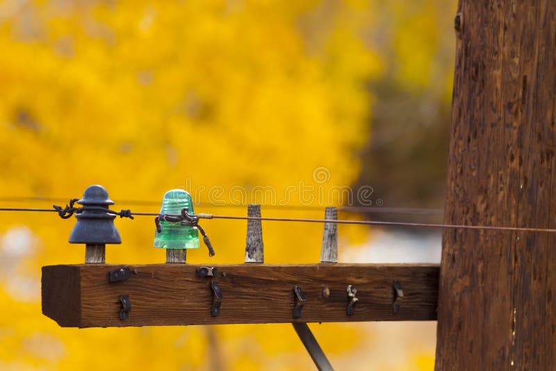 Grön isolator för tappning arkivbild