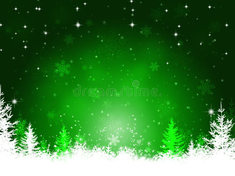 Grön julbakgrund för vinter stock illustrationer Grön julbakgrund för vinter stock illustrationer