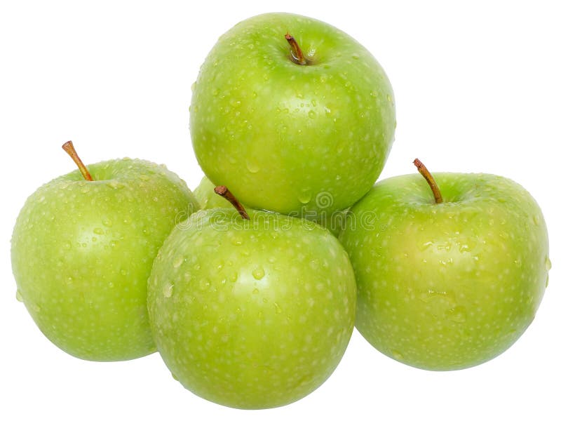 Grön äpplebunt royaltyfria foton