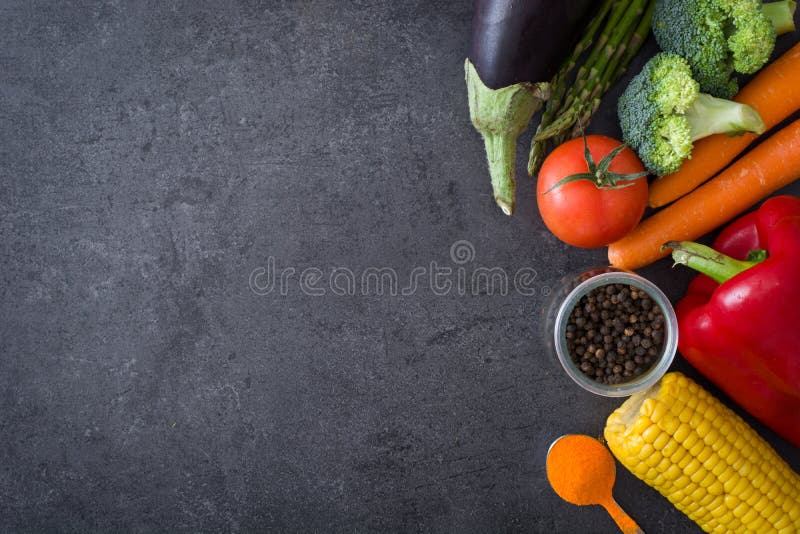 Fresh Vegetables on slate table. Fresh Vegetables on slate table