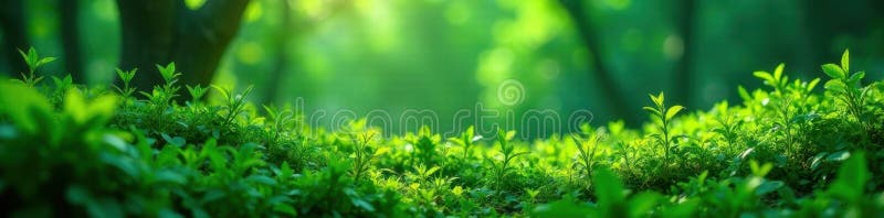 Grün blüht vor lebendigen botanischen Tapeten, luxuriös und modern stock abbildung