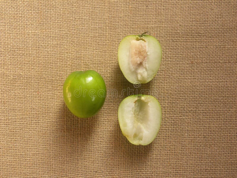 Grüne Apfelfrüchte