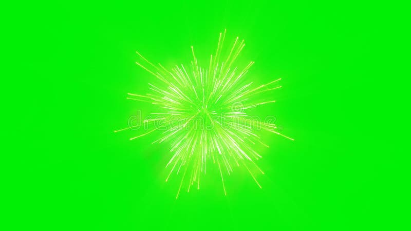 Grüne Feuerwerksfeiertagshintergrundgrün-Schirm chromakey