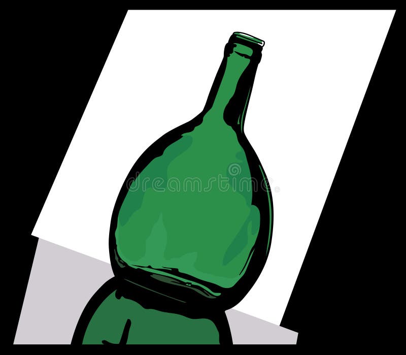 Grüne Flasche vektor abbildung